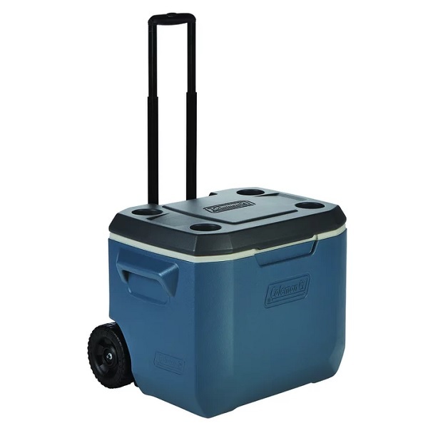Caixa Termica 47 3l 50qt Azul Com Rodas Coleman 110130005889