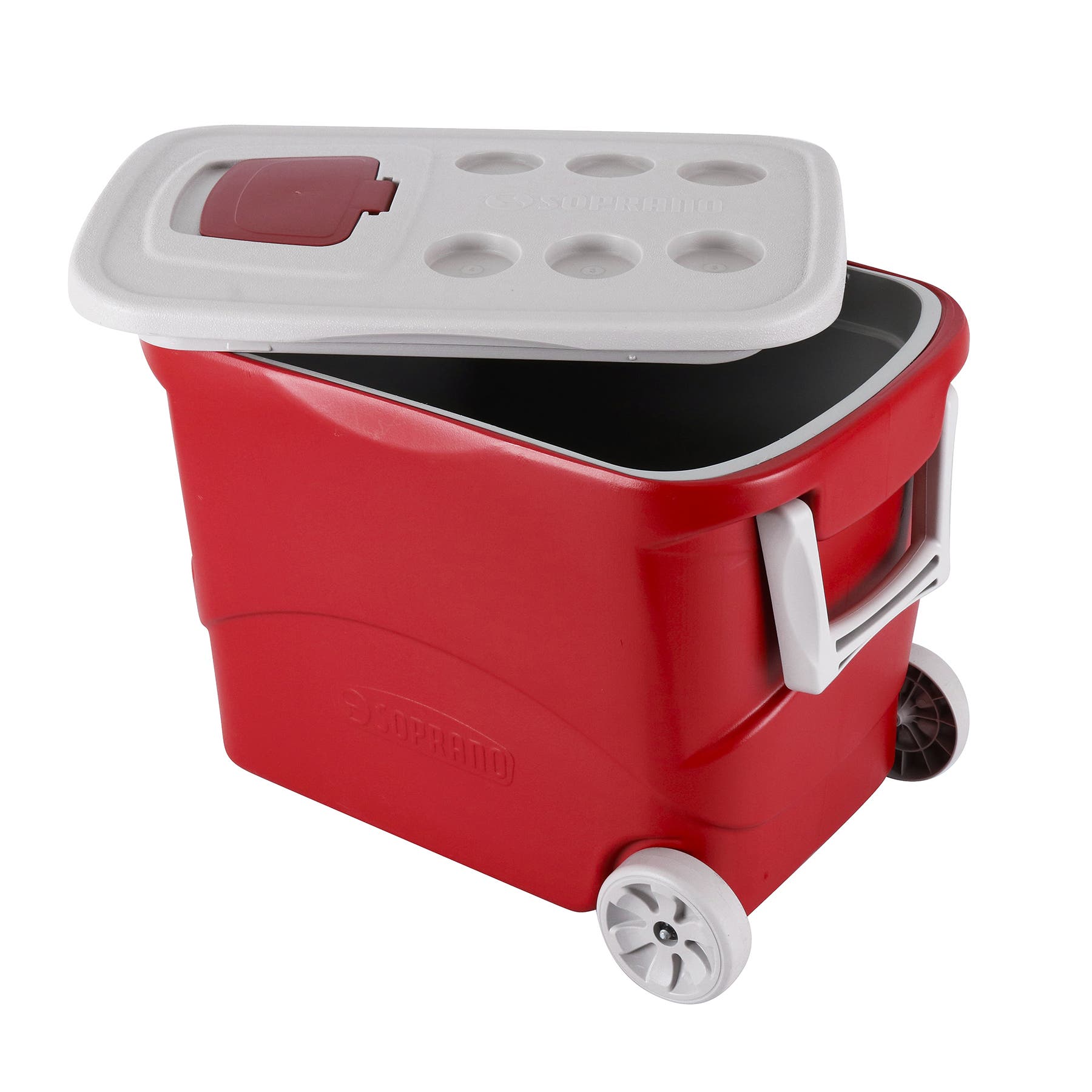 Caixa Térmica 50L com Rodas Vermelho Soprano | Leroy Merlin