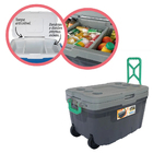 Caixa Térmica 54 Litros C/ Rodinha E Divisorias Camping, Pesc
