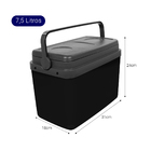 Caixa Térmica 7 5 Litros Com Alça E Tampa Bandeja Preta  - Wp