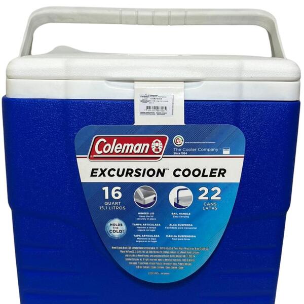 Caixa Térmica Coleman 16qt 15 1 Litros Cor Azul 22 Latas
