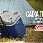 Caixa Térmica Coleman Cooler 61 5 Litros 65 Qt Com Rodas