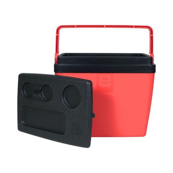 Caixa Termica Com Alça 28 Litros  Vermelha/preta - Bel
