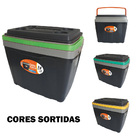 Caixa Térmica Cooler 34 Litros Tampa Com Porta Copo Camping P