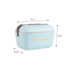 Caixa Térmica Cooler Retro Polarbox 20 Litros Azul Com Alça C