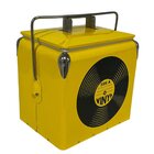 Caixa Térmica Retrô Vinil 15 Litros Até 12 Latas Cooler Disco