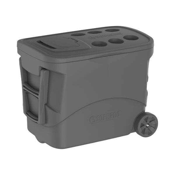 Caixa Térmica Tropical S Plus 50l Com Rodas Cinza Soprano