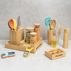 Caixa Organizadora Vazada de Bambu Natural Retangular 11x4,5x15cm Oikos