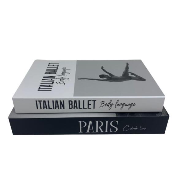 Caixas Livro Decorativos Que Abre Com Tema Ballet E Paris