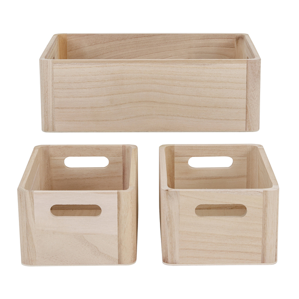 Caixas Organizadoras Retangular Branco 36 x 12 x 27 Oikos