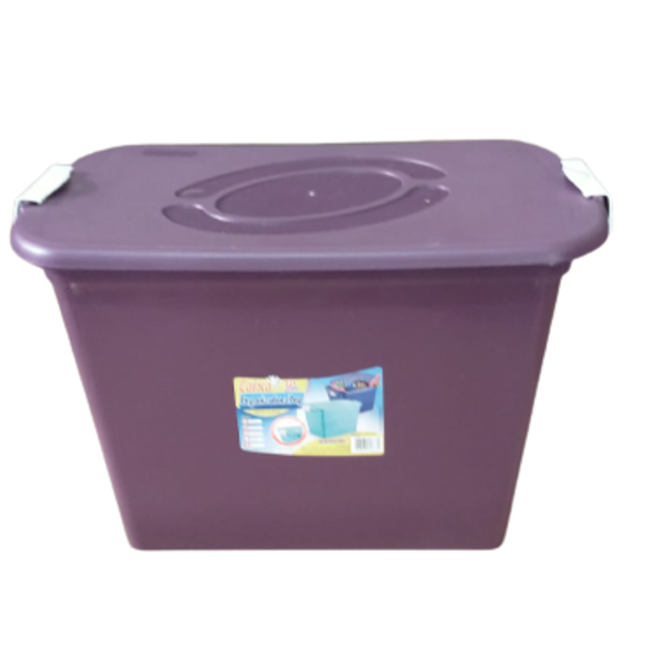 Caixas Plástica Organizadora 30 Litros Lilás