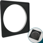 Caixilho 10x10 Preto Fosco Aço Inox 304 Porta Grelha Suporte