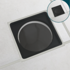 Caixilho 15x15 Preto Fosco Aço Inox 304 Porta Grelha Suporte