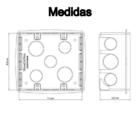Caixinha 4x4 Tramontina 57500/042