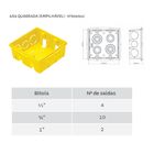 Caixinha Caixa De Luz Elétrica Tramontina 4x4 Com 10 Pçs