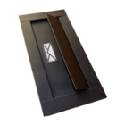 Caixinha De Correio Carteiro Parede Muro Inox Moderna Preta