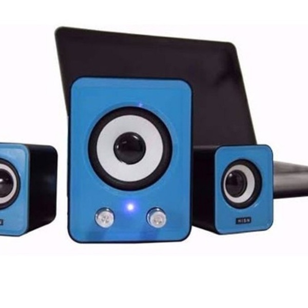 Caixinha De Som Pc Subwoofer Kit 3 Unidades