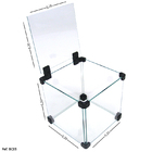 Caixinha De Vidro Modulado Com Tampa - 0,20 X 0,20 X 0,20