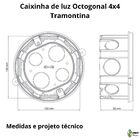 Caixinha Octogonal 4x4 Tramontina 57500/004