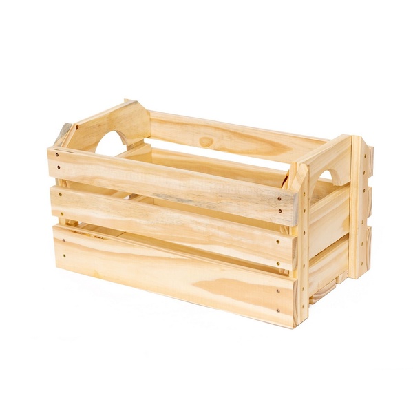 Caixote De Feira Em Pinus Natural 29 X 31 X 55 Cm Leroy Merlin