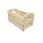 Caixote De Feira Organizador Decorativo Em Madeira Grande - N