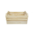 Caixote De Feira Organizador Decorativo Em Madeira Grande - N
