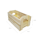 Caixote De Feira Organizador Decorativo Em Madeira Pequeno -