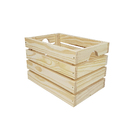 Caixote De Madeira Organizador Modular Quadrado Pequeno - Nat