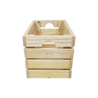 Caixote De Madeira Organizador Modular Quadrado Pequeno - Nat