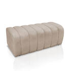 Cal?adeira Olivia 90 Cm Veludo Bege Trabalhado A85 - D'rossi