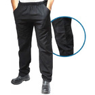 Calça Brim Cargo Uniforme Profissional Preta P