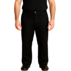 Calça Metade Elástico Preta 36 Preto