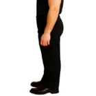 Calça Metade Elástico Preta 54 Preto