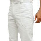 Calça Prifissional Trabalho Pesado Bim Metade Elástico Branca