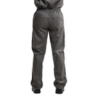 Calça Profissional Brim Pesado Elástico Total Cordão Cinza  4