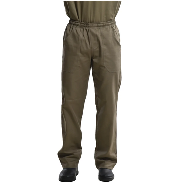 Calça Profissional Uniforme Trabalho Pesado Brim Elástico Tot