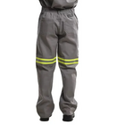 Calça Uniforme Trabalho Eletricista Nr10 Metade Elástico Faix
