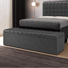 Calçadeira Alpha 140 / N-022 Veludo Cinza Escuro Aradecor