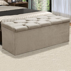 Calçadeira Baú 160 Cm Casal Queen Size Alaska Suede Animaleh