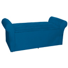 Calçadeira Báu Cancun 0 90 Cm Suede Azul Marinho - Montanaris