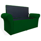 Calçadeira Báu Cancun 0 90 Cm Suede Verde - Montanaris Decor