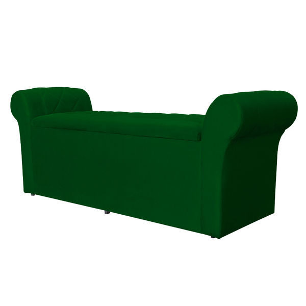 Calçadeira Baú Cancun Super King 195 Cm Suede Cores - Ds Esto