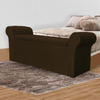 Calçadeira Baú Cancun Super King 195 Cm Suede Cores - Ds Esto