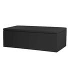 Calçadeira Baú Casal 1,40m Berlim Material Sintético Preto Da