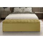 Calçadeira Baú Casal 138 Cm Imperatriz Suede Amarelo