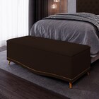 Calçadeira Baú Casal 140cm Com Tachas Imperial J02 Sintético