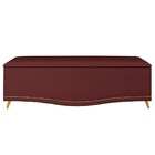 Calçadeira Baú Casal 140cm Com Tachas Imperial J02 Veludo Vin