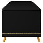 Calçadeira Baú Casal 140cm Imperial J02 Corano Preto - Mpozen