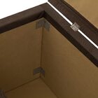 Calçadeira Baú Casal Istambul Dobuê 1,40m Suede Chocolate