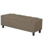 Calçadeira Baú Casal King Size Estofada Valencia Veludo Capuc